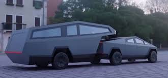 Tesla Cybertruck Will Launch A Disruption In The Camper Trailer Industry Electrek Tesla Camper Trailers Electric Pickup Truck