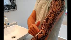 Whether you are planning to book your tattoo appointment soon or just getting ideas this list of 101 tattoos will help you choose. My Experience With A Full Sheet Temporary Arm Tattoo For Men Youtube