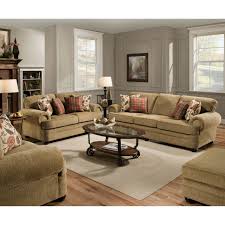 Thunder Topaz Tan Sofa Loveseat W 8 Pillows 4 Piece Living Room Set Living Room Collections Living Room Upholstery