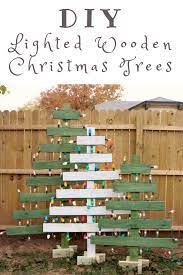 Diy Lighted Wooden Christmas Trees Wooden Christmas Trees Pallet Christmas Tree Pallet Christmas