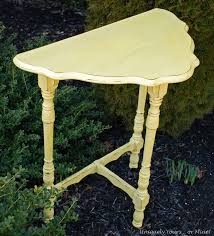 Uniquely Yours Or Mine Half Moon Table Painted Nesting Tables Half Round Table