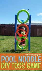 Pool Nudel Diy Toss Spiel In 2020 Spiele Im Garten Partyspiele Ideen Pool