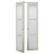 Shop Reliabilt 3 Lite Frosted Glass Pivot Interior Door Common 36 In X 80 In Actual White Interior Doors Pivot Doors Doors Interior