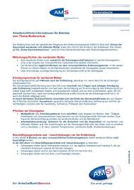In der regel beginnt das vollständige beschäftigungsverbot im mutterschutz sechs wochen vor der entbindung und endet acht wochen danach. Arbeitsrechtliche Informationen Fur Betriebe Mutterschutz