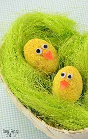 Plastic storage bins make a great way to have nesting boxes on a tight budget. Fuzzy Chicks Easter Eggs Decorating Easy Peasy And Fun