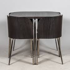 Ikea fusion compact 4 seat table. Food Collar Fusion Ikea Black Painted With Chrome Base Furniture Dining Room Furniture Auctionet