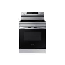 The cycle lasts about 30 minutes, and loosens and softens the grime in the oven. Samsung 6 3 Cu Ft Slide In Electric Range With Steam Cleaning Oven In Stainless Steel The Home Depot Canada
