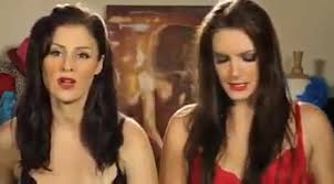 Catfight and staredown