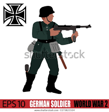 German Soldier World War 2 Vintage Stock Vector (Royalty Free) 1173821554 |  Shutterstock