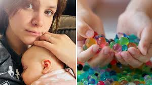 Mom warns parents as baby is left with brain injury after swallowing water  bead