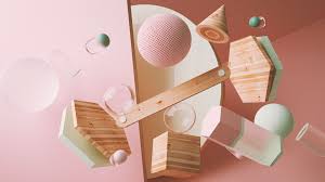 An Exploration Into Different Colour Combinations And Materials This Is An Ongoing Project For Me Exploring Octane R Digital Art Design Shapes Abstract Shapes