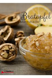 Bratapfelmarmelade Mit Zimt Und Nussen Rezept Rezept Gebratene Apfel Apfel Marmelade Apfelmarmelade