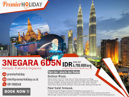 Pin Oleh Premier Holiday Di Paket Tour 3 Negara 6h5m 3 Negara Malaysia Singapore Thailand Thailand Malaysia Buddha