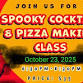 SHELTON  SPOOKY COCKTAIL & PIZZA MAKING CLASS event image