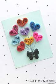 Check out our cards with quilling selection for the very best in unique or custom, handmade pieces from our greeting cards shops. Paper Quilling Heart Balloon Cards That Kids Craft Site