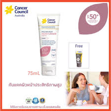 I tried all the cancer council sunscreens in the store, i like the sensitive spf50+ version best. Cancer Council Australia Face Day Wear Moisturiser Matt Invisible Spf50 Pa Uva Uvb 75ml Shopee Thailand