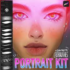 Portrait Kit For Procreate App Only Skin Palette Procreate Brushes Free Digital Painting Tutorials