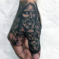 90 Thumb Tattoos For Men Left And Right Digit Design Ideas Jesus Hand Tattoo Hand Tattoos For Guys Thumb Tattoos