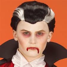 Zeit für halloween videos 😍 nach. Vampir Dracula Perucke Kinder Kurzhaar Schwarz Grau Halloween