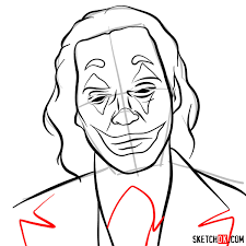 How To Draw Joker Joaquin Phoenix Sketchok Polish your personal project or design with these joker transparent png images, make it even more personalized and more attractive. how to draw joker joaquin phoenix