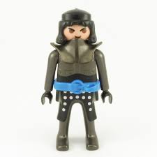 Playmobil Male Black Knight Dark Gray Armor Expert playmobil figurines playmobil à l'unité chevaliers playmobil. playmobil male black knight dark gray armor