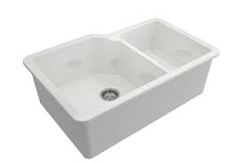 The material makes the sink strong and durable. Sotto 33d Undermount Fireclay 33 60 40 Double Bowl Kitchen Sink White