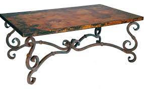 Rache modern round coffee table with hammered iron. Stunning Copper Wrought Iron Furniture By Prima Artisan Crafted Iron Furnishings And Decor Blog Iron Coffee Table Wrought Iron Furniture Iron Furniture