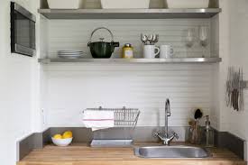 First, i assembled the ikea kallax unit, installing only the horizontal shelf and divider beneath it. Steal This Look Guest Cottage Kitchenette By Ikea