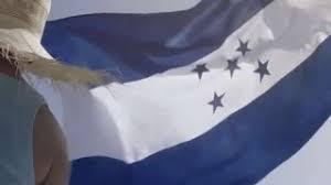 La bandera nacional consta de tres franjas horizontales del mismo tamaño siendo de color azul turquesa las franjas exteriores, y la franja del considerando: Bandera Nacional