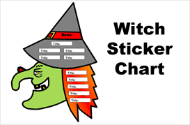 Witch Books Have You Read Sticker Chart Set