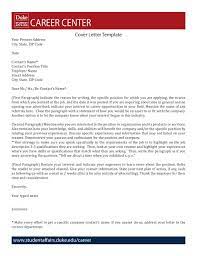 Therefore, in your cover letter for a receptionist. Cover Letter Template 11804641 By Duke University Career Center Via Slideshare Cover Letter Template Job Cover Letter Cover Letter Tips