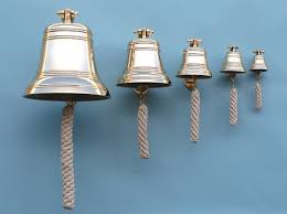 fifteen inch diameter brass ships bell