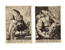 Jacob De Gheyn 1565 1629 12 Sons Of Jacob Plates 5 6 Of The 12 Plates After Karl Van Mander In Private Collection Popis
