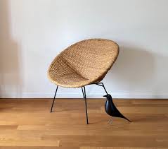 Mid Century 50er 60er Jahre Korbsessel Rattan Sessel Ohne Etsy Korbsessel Rattan Sessel Sessel