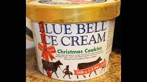 All of santa's favorite cookies in one bowl! Blue Bell Christmas Cookie Ice Cream Review Youtube