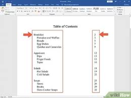 The table of contents belongs between the abstract and the introduction. 4 Ways To Write A Table Of Contents Wikihow