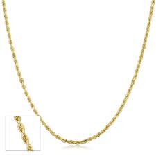 Superjeweler 14 Karat Yellow Gold 1 9mm Hollow Rope Chain 24 Inches For Women And Men Walmart Com Walmart Com