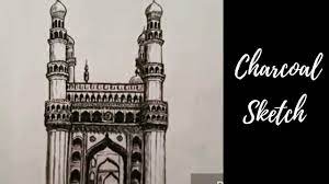 Pin On Charminar Drawing