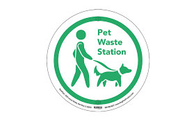 Metal deluxe pet waste station with lock. Green White Pet Waste Sign Pet Waste Signs Texacraft