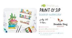 PAINT & SIP: Bookish Watercolor (Limefish Studio @ Double Dog Bookshop)
