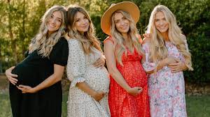 Four Sisters Pregnant Together Was This Planned Fashion Dresses Online Cole And Savannah Online Dress Shopping
