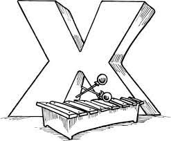 Letter X Is For Xylophone Coloring Page Lettering Alphabet Coloring Pages Coloring Letters