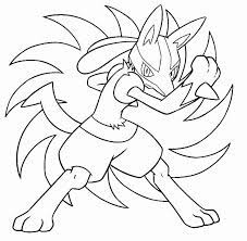 57.5 kg (126.8 lbs) interesting facts: Mega Lucario Coloring Page Elegant Pokemon Mega Lucario Coloring Coloring Home
