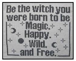 Get it on amazon with free us shipping. Cross Stitch Pattern Pdf Emailed Witch Wicca Pagan Magic Wild Happy Free Embroidery Needlework 213 In 2021 Pagan Cross Stitch Holiday Cross Stitch Patterns Cross Stich Patterns Free