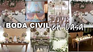 El enlace de cristina y gonzalo en madrid. Decoracion Boda Civil En Casa Civil Wedding Decorations At Home Youtube
