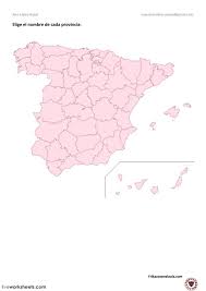 El mapa de españa por provincias. Ejercicio De Provincias De Espana