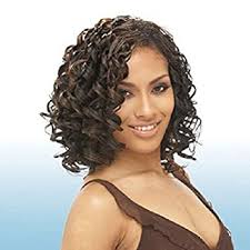 Weave hairstyles do not have to be a single color but can combine lowlights and highlights like this fantastic combination of blue hair color. Amazon Com Sweet Candy Curl 14 1 Jet Black Freetress Synthetic Hair Weave Extension Beauty