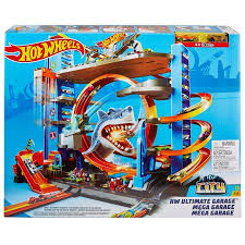 Hot Wheels Ultimate Garage Tower Shark Loop Racetrack 2 Vehicles Set Walmart Com Hot Wheels Ultimate Garage Ultimate Garage Hot Wheels