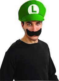 Adult's Luigi Cap and Moustache : Amazon.co.uk: Toys & Games