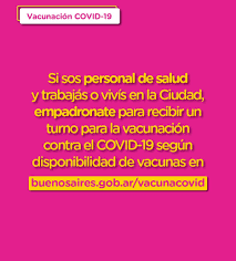 Es inminente la inscripción para mayores de 25 años. Ministerio De Salud De La Ciudad De Buenos Aires Fotos Facebook